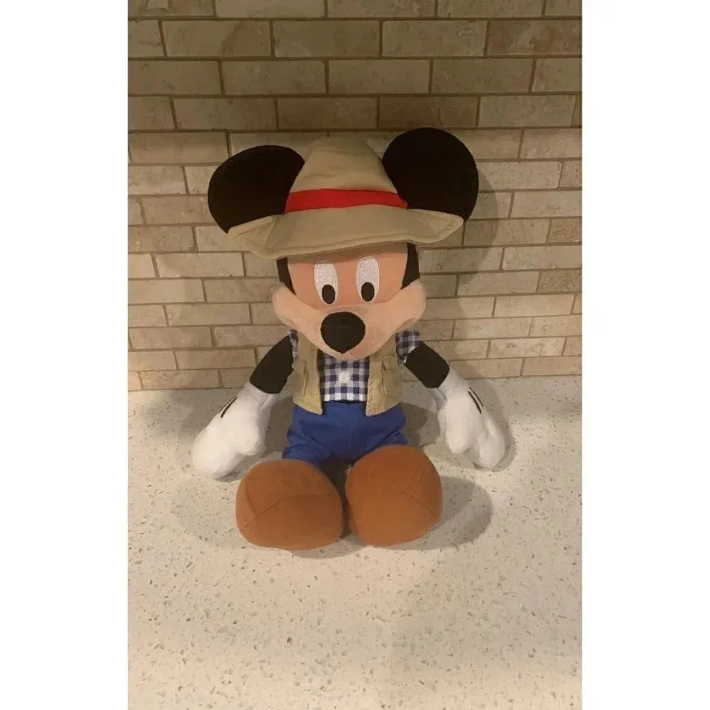 Mickey Fisherman Grandpa Dad Camping Plush Lovey DCA Disney Parks Authentic -B19